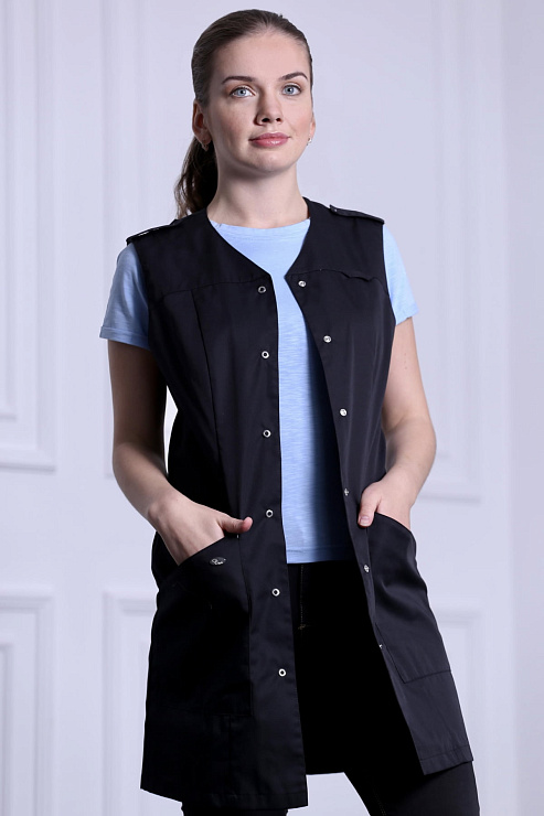 Блуза женская «Локон», черный, 50