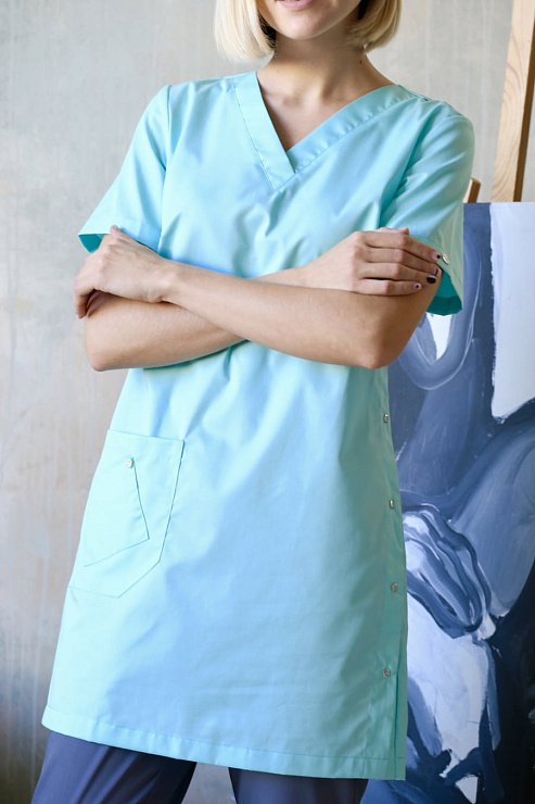 Блуза женская «Лонга», мята, 40