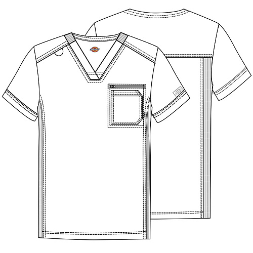 Топ мужской Dickies DK865, белый, 2XL