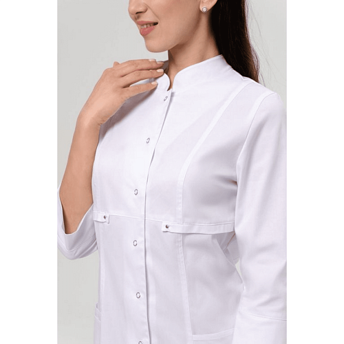 Халат женский 292 Ultra, 3/4 рукав, белый, 42