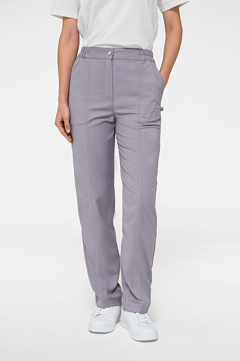 Брюки женские Тезис TZ325, серо-бежевый, 54