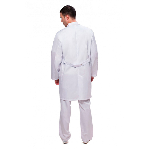 Халат мужской 510, длинный рукав, белый, 50