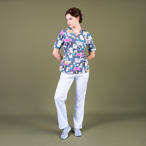 Брюки женские Тезис TZ315, белый, 38