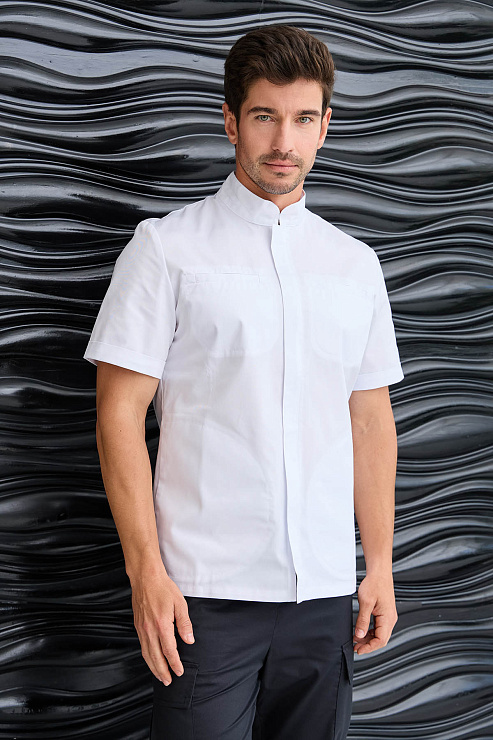 Туника мужская Dr. Nice, на молнии, белый, 56