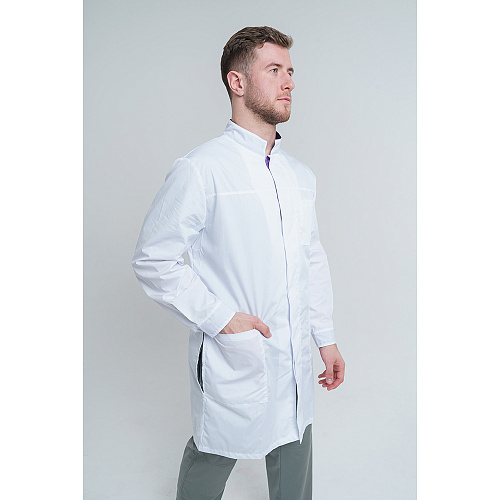 Халат мужской 165ТСД, белый, 56