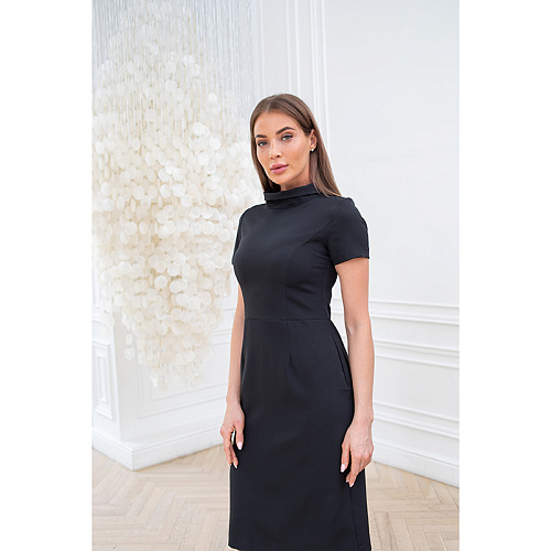 Платье Dr. Nice «Beauty» со стойкой, черный, 46