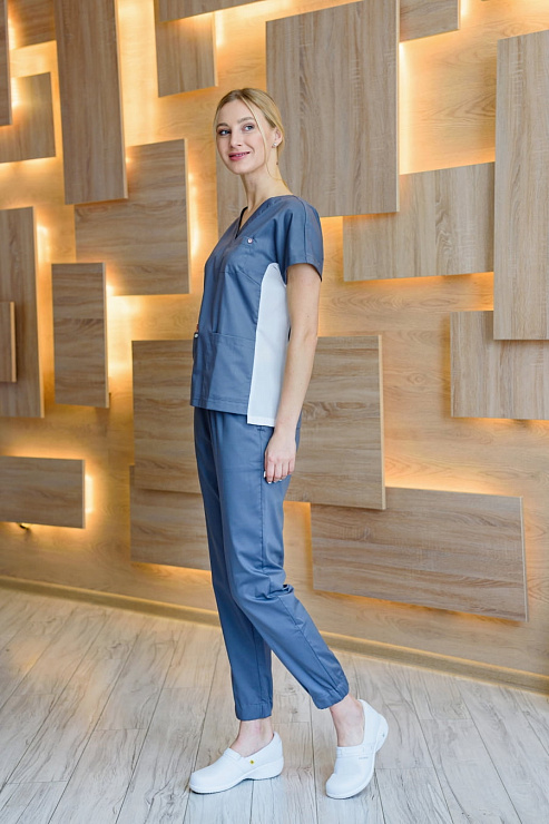 Блуза женская «Нюша», графит, 50