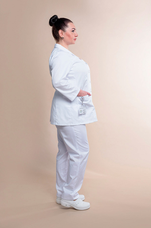 Блуза женская «Ева», белый, 62