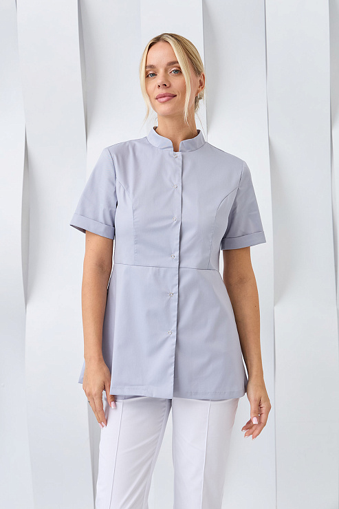 Туника женская Dr. Nice на кнопках, серый, 46