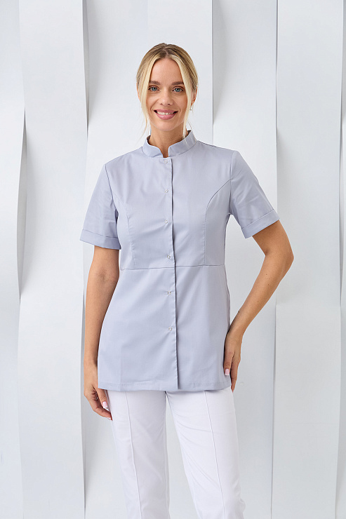Туника женская Dr. Nice на кнопках, серый, 46