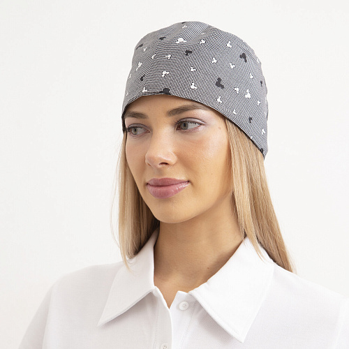 Шапочка медицинская, принт "Микки", серый