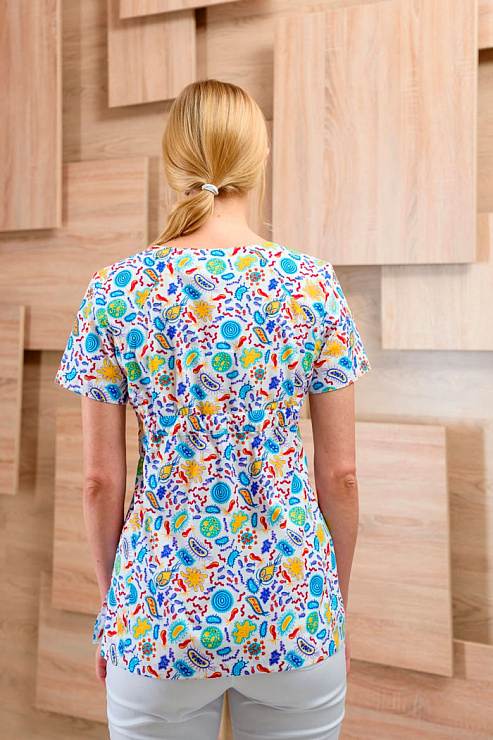 Блуза женская «Колибри», молекула белый, 48