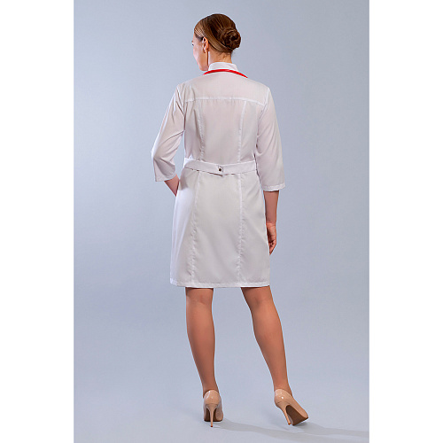 Халат женский на кнопках 248, белый, 60