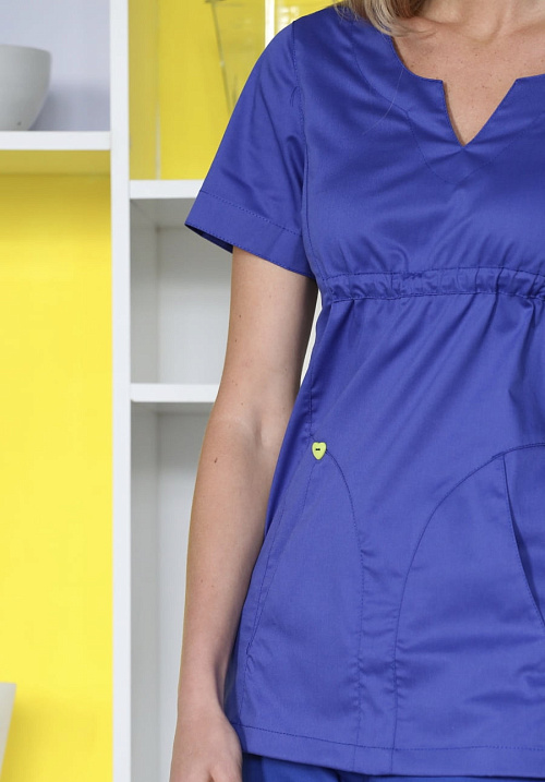 Блуза женская «Колибри», василёк, 44