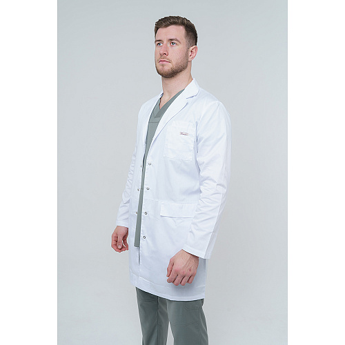 Халат мужской 234СД, белый, 48