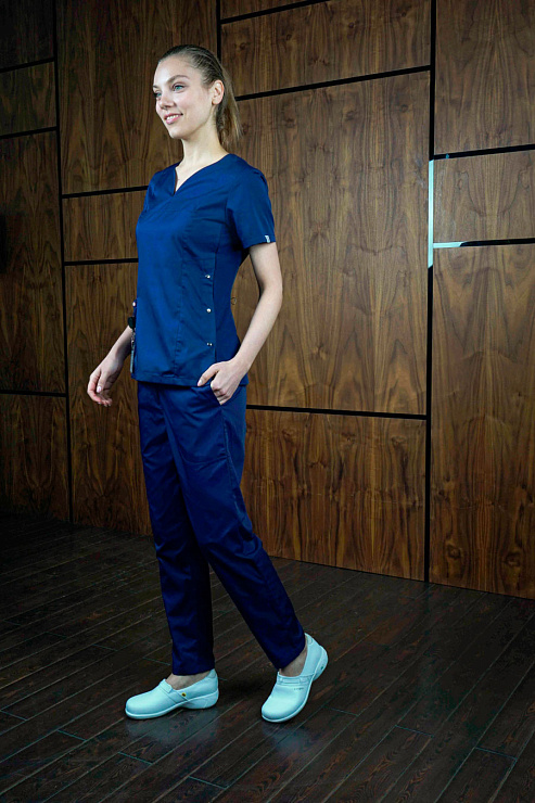 Блуза женская «Лапки», с трикотажной вставкой, 42