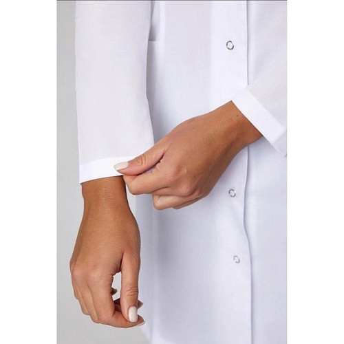 Халат женский 202 Ultra, длинный рукав, белый, 42