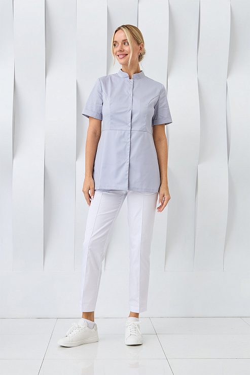 Туника женская Dr. Nice на кнопках, серый, 46