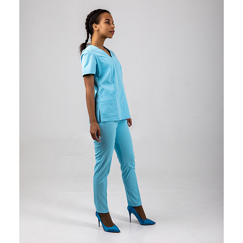 Туника женская, голубой, 52