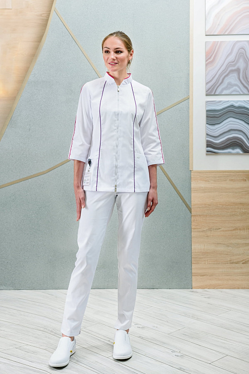 Блуза женская «Темпа», белый, 54