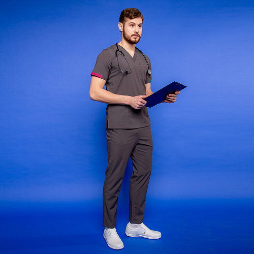 Туника мужская 258 Michigan, R193 асфальтово-серый, S