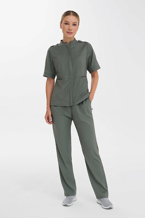 Брюки женские Тезис TZ315, оливковый, 40