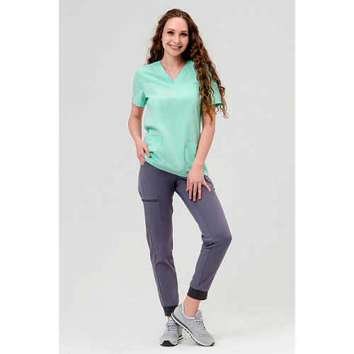 Брюки медицинские женские ELYON, темно-серый, 48