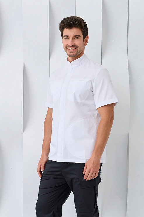 Туника мужская Dr. Nice, на молнии, белый, 56