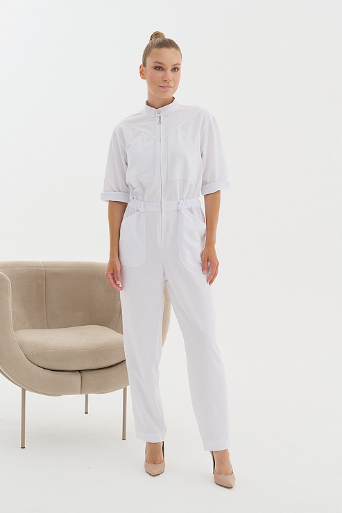 Комбинезон женский Тезис TZ490, белый, 48