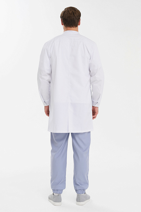 Халат мужской на кнопках Тезис TZ810, белый, 56