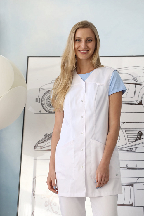 Блуза женская «Локон», белый, 52