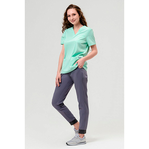 Брюки медицинские женские ELYON, темно-серый, 48