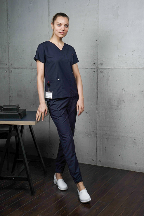 Блуза женская «Нюша», тёмно-синий, 50