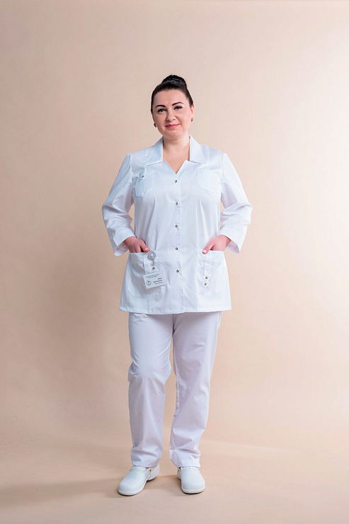 Блуза женская «Лайм», белый, 58