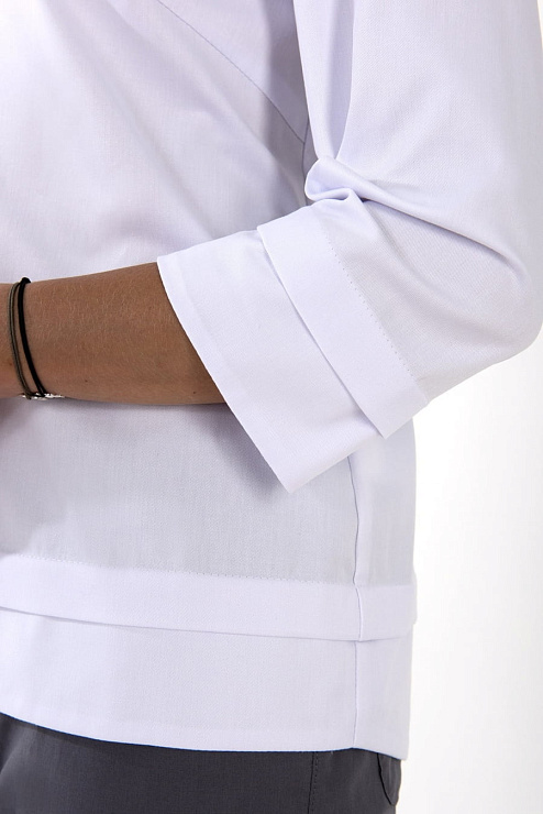 Блуза женская «Лодочка», белый, 50