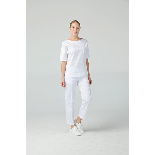 Брюки женские Dr. Nice «ШОВ», белый, 42