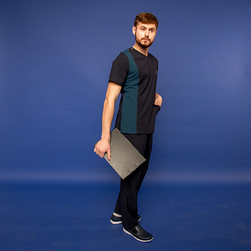 Туника мужская 260 Wisconsin, R148-176 синий/сине-зеленый, XL