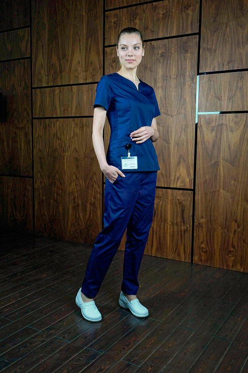 Блуза женская «Лапки», с трикотажной вставкой, 44