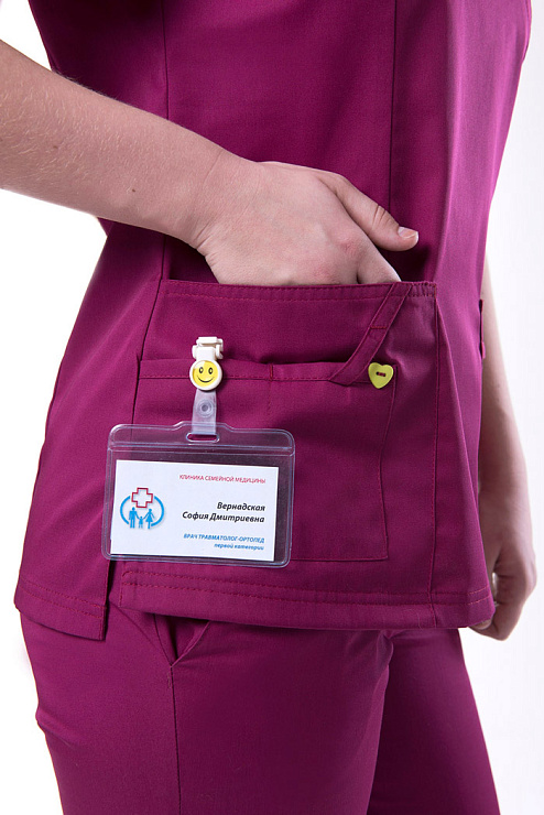 Блуза женская «Терра», малина, 52