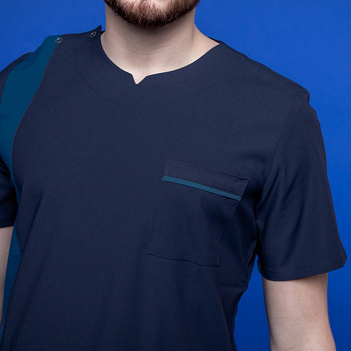 Туника мужская 260 Wisconsin, R148-176 синий/сине-зеленый, XL