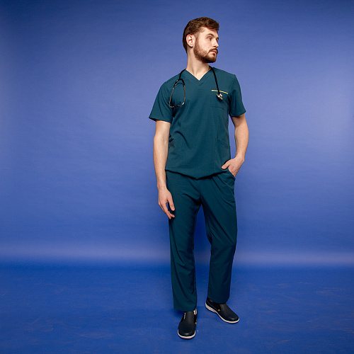 Туника мужская 245 Vermont, R176 сине-зелёный, L