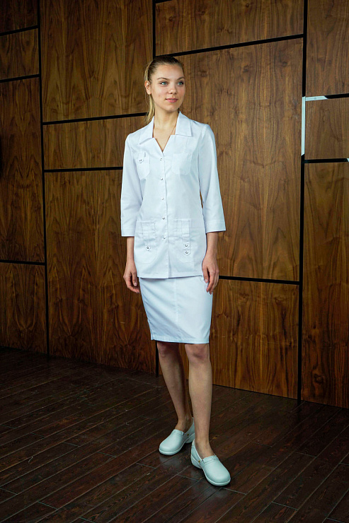 Блуза женская «Лайм», белый, 54