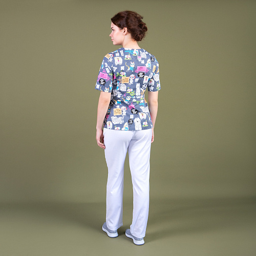 Брюки женские Тезис TZ315, белый, 38