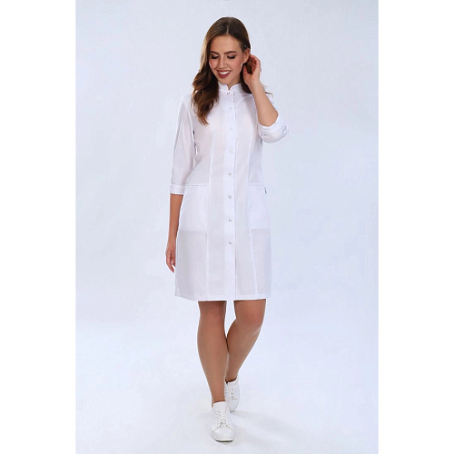 Халат женский 206, белый, 52