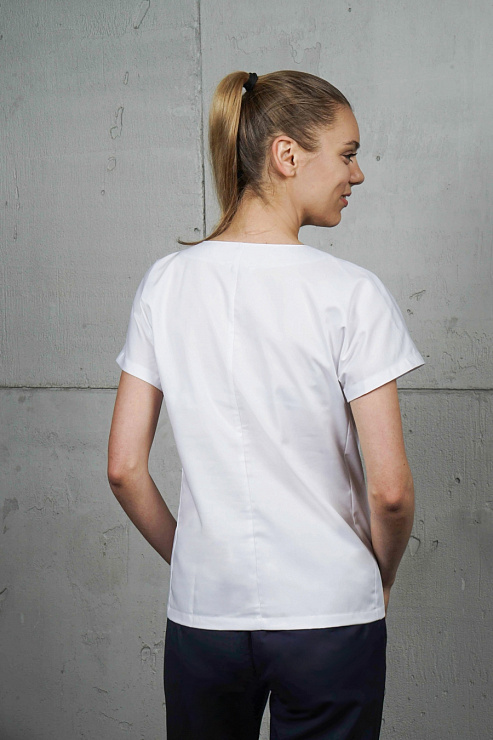 Блуза женская «Нюша», белый, 48