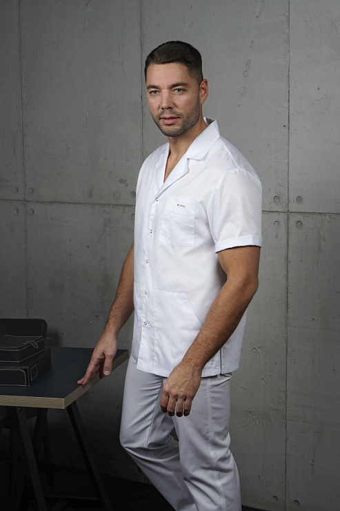 Блуза мужская «Скай», белый, 60