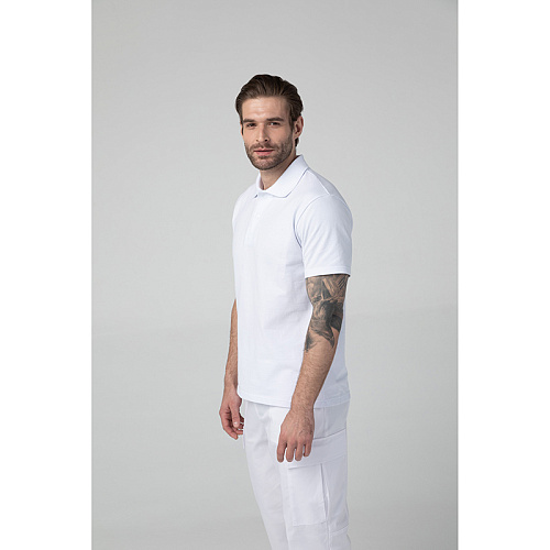 Поло мужское, белый, 46