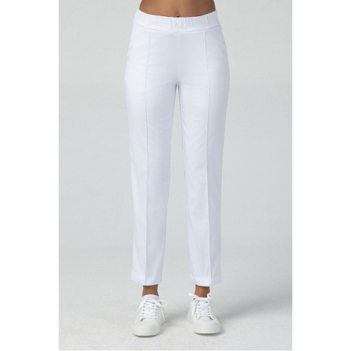 Брюки женские Dr. Nice «ШОВ», белый, 54