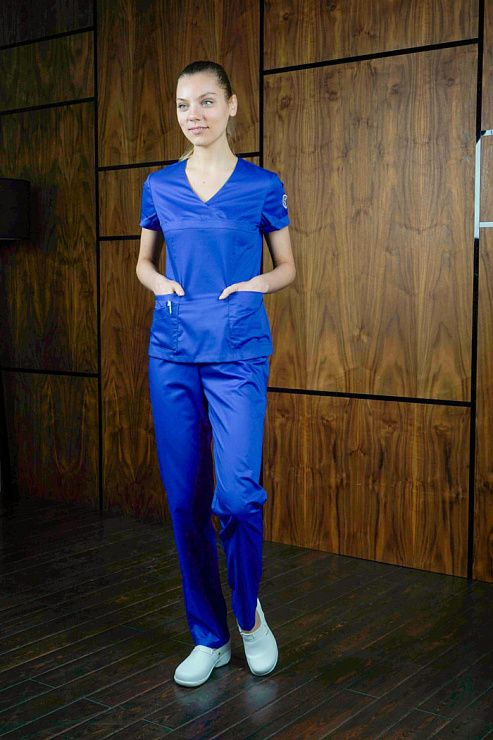 Блуза женская «Альфа», василек, 42