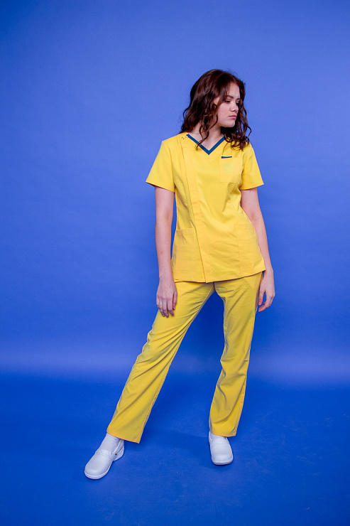 Брюки женские, R126 лимонно-желтый, XXL